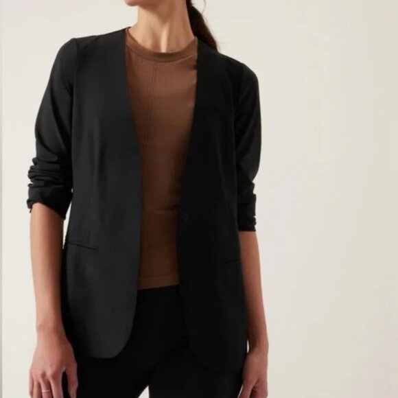 Athleta Avenue Black Women's Blazer New (NWT) Size 6 - Picture 1 of 12